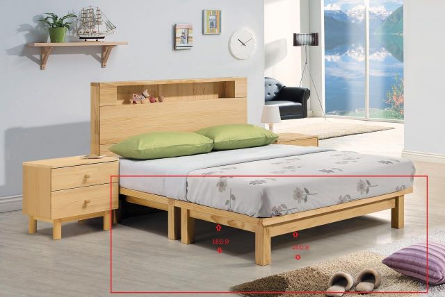 羅本實木 6尺床底